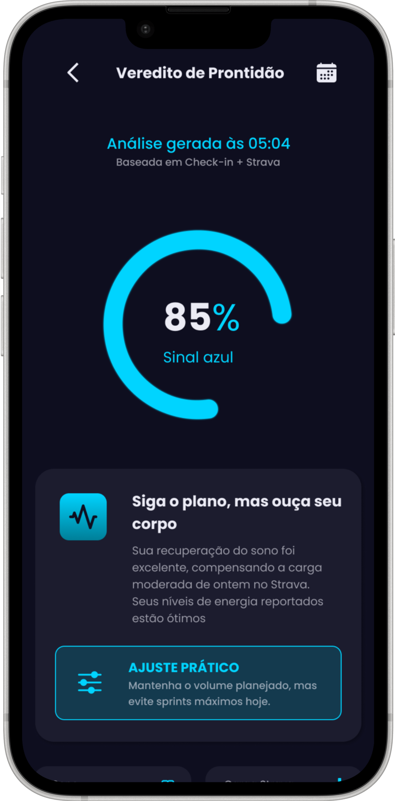 Check-in de prontidão