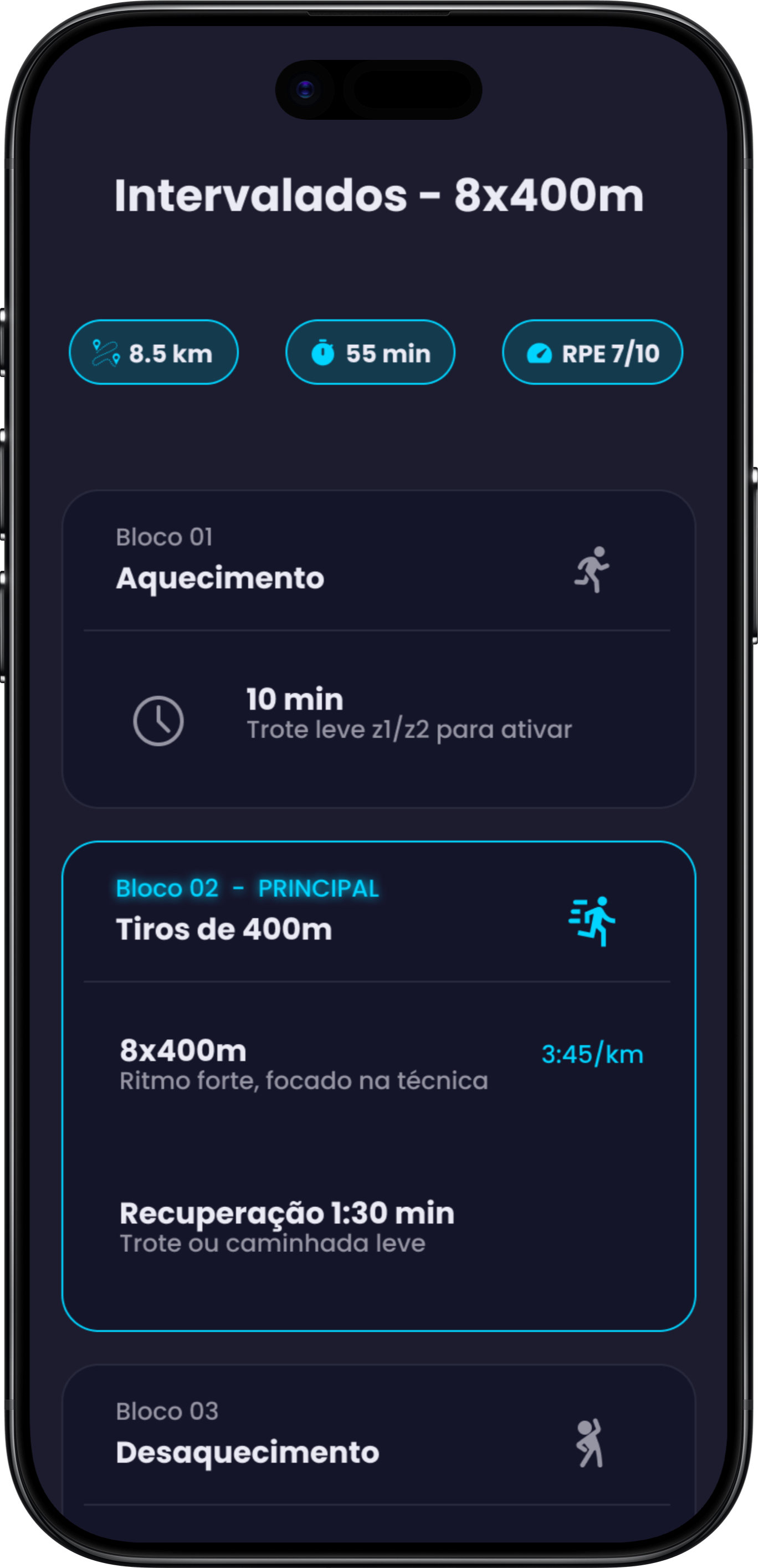 Plano de treino personalizado