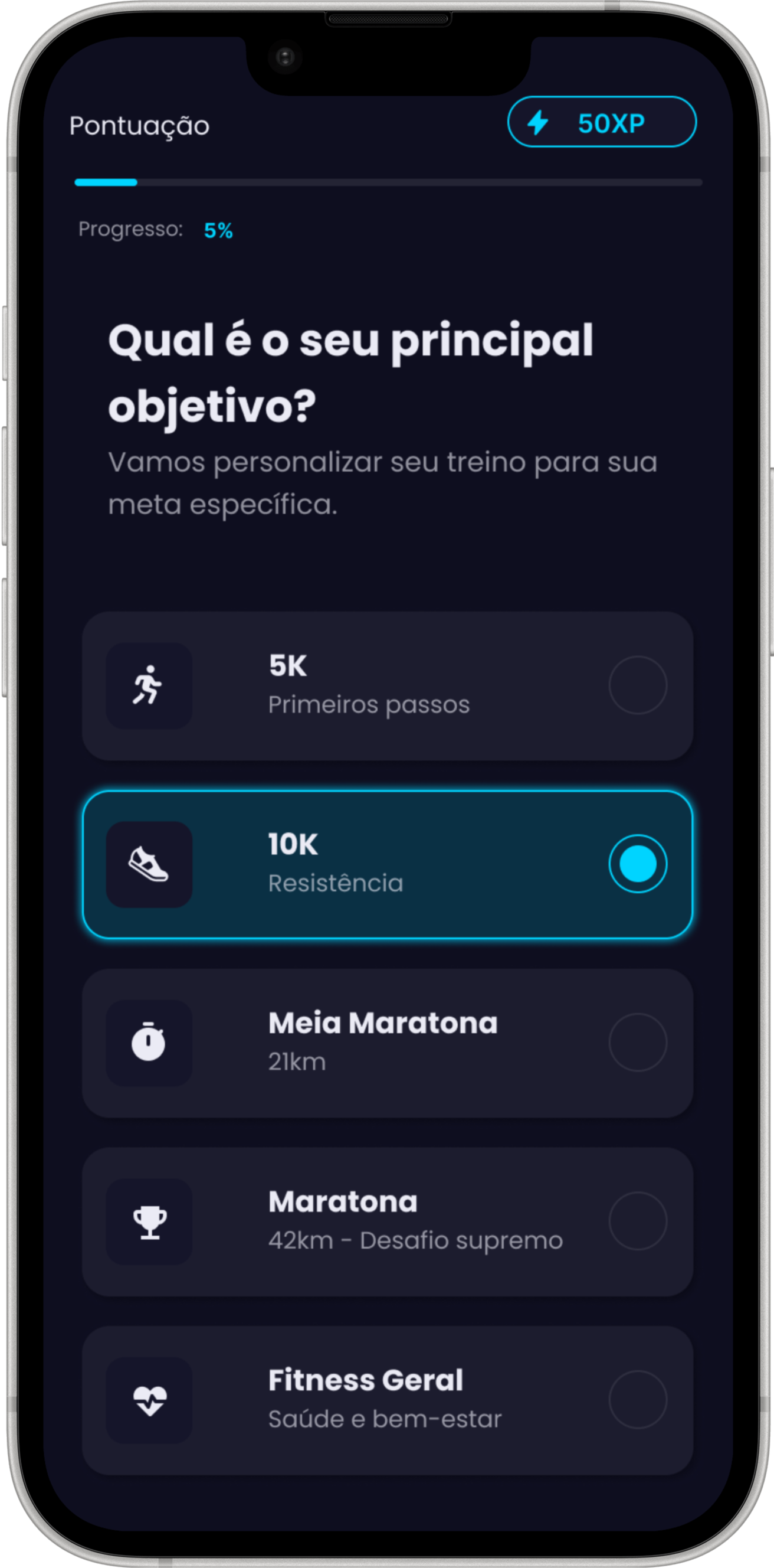 Escolha seu objetivo